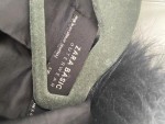 Vorschaubild 4 von Leichter Mantel Damen Schwarz Gr. 34/XS Casual Jacke Kapuze Fellbesatz