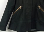Vorschaubild 2 von Leichter Mantel Damen Schwarz Gr. 34/XS Casual Jacke Kapuze Fellbesatz