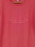 Vorschaubild 3 von Damen T-Shirt Gr. 34/XS Pink Casual Schriftzug Baumwolle