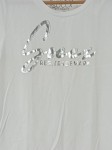 Vorschaubild 2 von Damen T-Shirt Gr. 38/M Weiß Logo Casual Baumwolle