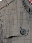 Vorschaubild 3 von Herren Leichte Jacke Kariert Grau Gr. 50/L Freizeit Baumwolle