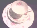 Vorschaubild 3 von Sammelgedeck Teller Tasse Untertasse Weiß Blumen