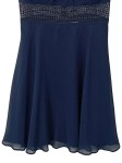 Vorschaubild 3 von Damen Festliches Kleid Gr. 40 Blau Elegant Ärmellos Spitze