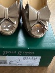 Vorschaubild 2 von Damen Pumps Peep Toe Schleife Lackoptik Elegant Beige Gr. 37,5