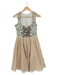 Vorschaubild 1 von Dirndl Trachtenkleid Damen 38 Beige Klassisch Blumenmuster
