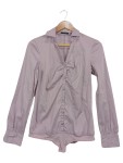 Vorschaubild 1 von Damen Body Bluse Lila Gr. 36/S Elegant Langarm