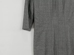 Vorschaubild 2 von Etuikleid Damen Grau Gr. 38/M Wolle Meliert Elegant Business Midikleid
