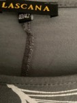 Vorschaubild 5 von Damen T-Shirt Gr. 42/XL Grau Federn Muster Casual Viskose