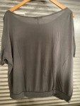 Vorschaubild 4 von Damen T-Shirt Gr. 42/XL Grau Federn Muster Casual Viskose