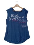 Vorschaubild 1 von Damen T-Shirt Gr. 40/L Blau Casual Schriftzug