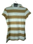Vorschaubild 2 von Poloshirt Damen Gr. 34/XS Mehrfarbig Baumwolle Gestreift Kurzarm