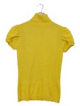 Vorschaubild 1 von Pullover Damen Gr. 38/M Gelb Wolle Merino Uni Feminin Kurzarm Alltag