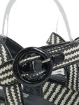 Vorschaubild 3 von Damen Wedges Sandalen Gr. 38 Mehrfarbig Schwarz-Weiß Elegant