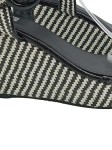 Vorschaubild 4 von Damen Wedges Sandalen Gr. 38 Mehrfarbig Schwarz-Weiß Elegant