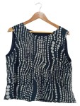 Vorschaubild 1 von Damen Bluse Top Gr. 44/XXL Blau Modern Punkte