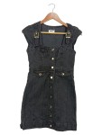 Vorschaubild 1 von HÖRMANSEDER x About You Jeanskleid Damen Gr. 34/XS Schwarz Denim
