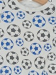 Vorschaubild 2 von Baby & Co Baby Body Fußball Gr. 68 Weiß Blau Grau