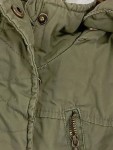 Vorschaubild 2 von Parka Kinder Gr. 98 Oliv Baumwolle Uni Outdoor Polyester
