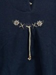 Vorschaubild 3 von Landhaus Damen Trachtenbluse Gr. 38 Blau Klassisch Stickerei