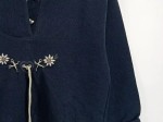 Vorschaubild 4 von Landhaus Damen Trachtenbluse Gr. 38 Blau Klassisch Stickerei