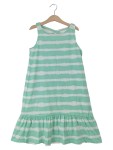 Vorschaubild 1 von Kinder Sommerkleid gestreift 146/152 Grün Weiß
