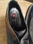 Vorschaubild 4 von Damen Schnürschuhe Brogues Gr. 40 Grau Lack Wildleder Chunky Sohle