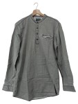 Vorschaubild 1 von Denimkraft Herren Langarmshirt Henley Gr. L Grau Casual
