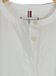 Vorschaubild 3 von Damen Hemdbluse Gr. 32/XXS Weiß Basic Baumwolle 3/4-Arm
