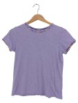 Vorschaubild 1 von Kinder T-Shirt Mädchen Lila Gr. 152 Farbenfroh Bunte Applikationen