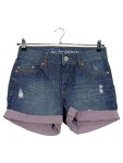 Vorschaubild 1 von Damen Jeans Shorts Lochmuster Blau Gr. 38 W27 M