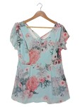 Vorschaubild 1 von Damen Freizeitkleid Gr. S Blau Blumenmuster