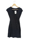 Vorschaubild 1 von Wickelkleid Damen S/36 Schwarz Gepunktet Vintage Retro