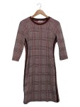 Vorschaubild 1 von Etuikleid Damen Gr. XXS Kariert Grau Rot Jersey