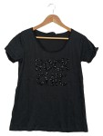 Vorschaubild 1 von Damen T-Shirt ROCK CHIC Gr. 38/M Schwarz Streetwear