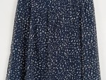 Vorschaubild 5 von A-Linienrock Damen Gr. 40 Blau Casual Viskose Rock