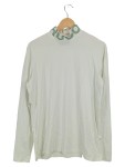Vorschaubild 1 von Herren Langarmshirt Stehkragen Logo Beige Gr. M Lyocell