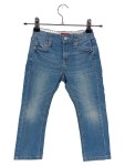 Vorschaubild 1 von Jeans Regular Fit Kinder Gr. 140 Blau Baumwolle Uni Casual Logo Knopf