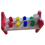 Vorschaubild 1 von Klopfbank Holzspielzeug Kinder Motorikspielzeug Mehrfarbig Holz