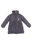 Vorschaubild 1 von Winterjacke Mädchen Grau Gr. 104 Rüschen