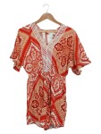 Vorschaubild 1 von Damen Jumpsuit Playsuit Gr. 36;S Mehrfarbig Gemustert Viskose