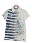 Vorschaubild 1 von Damen Poloshirt Gr. 40 Maritim Streifen Fisch-Motiv