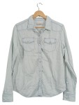 Vorschaubild 1 von Hemdbluse Damen S Blau Lyocell Casual Langarm
