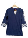 Vorschaubild 1 von Damen Langarmshirt Tunika Gr. 42/XL Maritim Baumwolle Blau