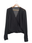 Vorschaubild 1 von Bluse Damen Langarm Schwarz Elegant Größe M