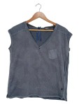Vorschaubild 1 von G-Star Damen Tank Top Mesh V-Ausschnitt Grau Gr. 34/XS Streetwear