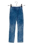 Vorschaubild 1 von Kinder Leggings Blau Gr. 134 Meliert Baumwolle Freizeit