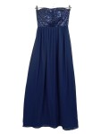 Vorschaubild 1 von Abendkleid Pailletten Maxikleid Damen Blau Gr. 34/XS Elegant