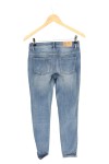 Vorschaubild 2 von Skinny Fit Jeans Damen Blumenstickerei Blau Gr. 34