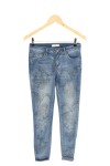 Vorschaubild 1 von Skinny Fit Jeans Damen Blumenstickerei Blau Gr. 34