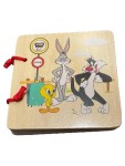 Vorschaubild 1 von Motorikspielzeug Looney Tunes Bugs Bunny Sylvester Tweety Holz Mehrfarbig